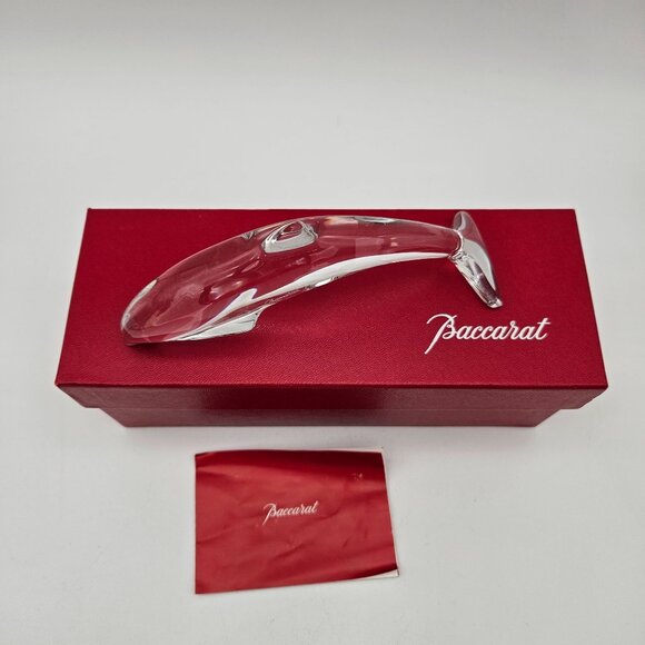 Baccarat Crystal Dolphin 6.5" Boxed - Picture 2 of 7